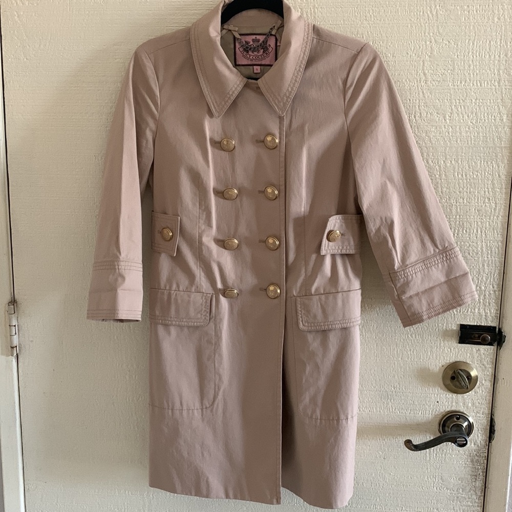 Juicy Couture Vintage  Women’s Trench Coat Beige Size Small